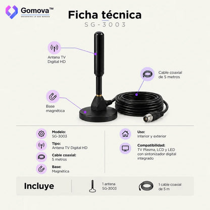 ANTENA TV DIGITAL HD
